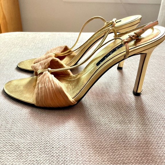 Laundry By Shelli Segal Shoes - Vintage Laundry by Shelli Segal Gold Strappy Heels, Size 8